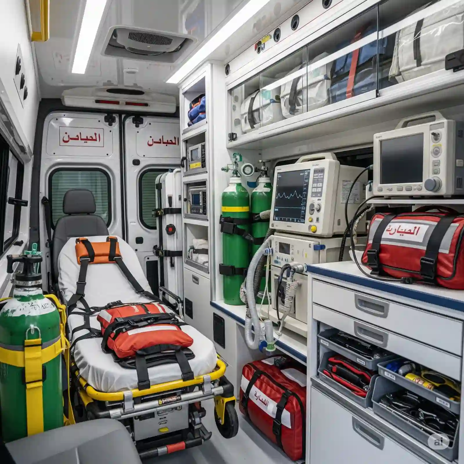 Ambulance en mouvement